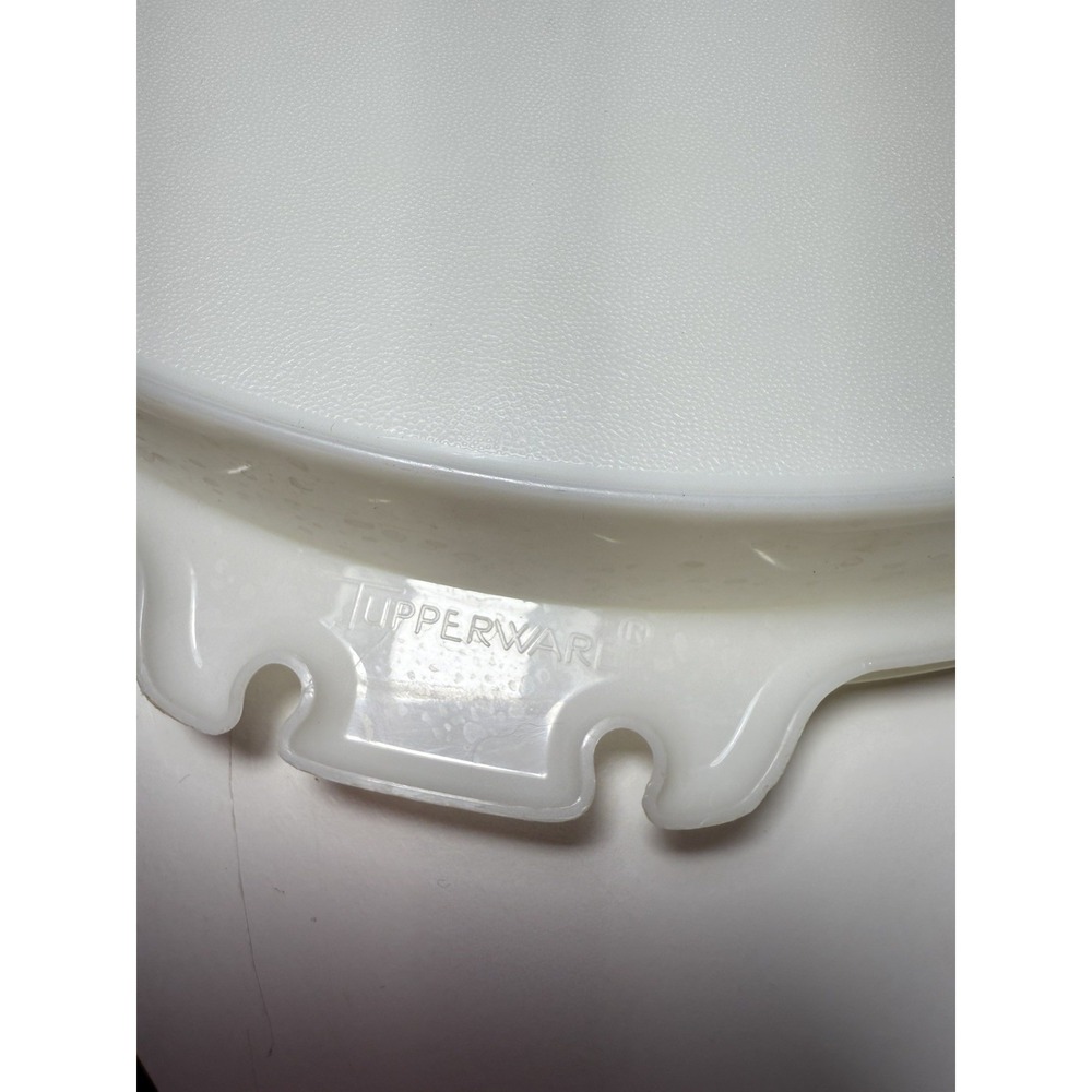 Vintage‎ Tupperware White Party Susan Divided Vegetable Relish Tray w Lid #224-9 - Picture 9 of 10